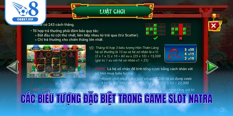 Các biểu tượng đặc biệt trong game slot Natra